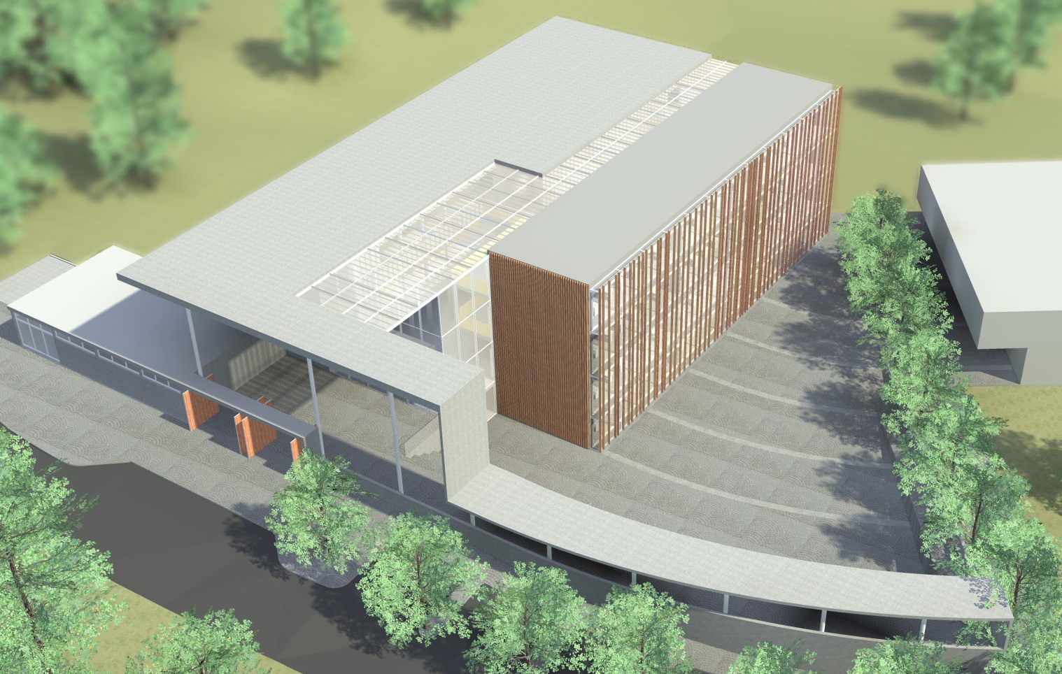 Extension school Le Renard, Attalens, Switzerland, 2013 Dragan Architectur, Paris